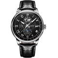 JSDUN 8909 Oem Luxury Classic Original Movement Leather Strap Wristwatches Automatic Movement Mechanical Watches Mens Wristwatch