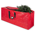 Hot Heavy Duty Fabric Packaging Extra Strong Red Large Christmas Tree Container Uprigh Zipper Storage Organizer Gift Bag