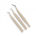 Private Label Grafting Tweezers Diy Lashes Tweezers Pointed Grafted Extension Lash Applicator