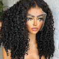 Raw Virgin Lace Wig Super Double Drawn  Lace Front Pixie Wave Curly Bob Wigs Cheap HD Human Hair Wigs Brazilian Hair