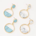 European and American Earrings WomenJewelry Elegant Long Earrings Circle Earring
