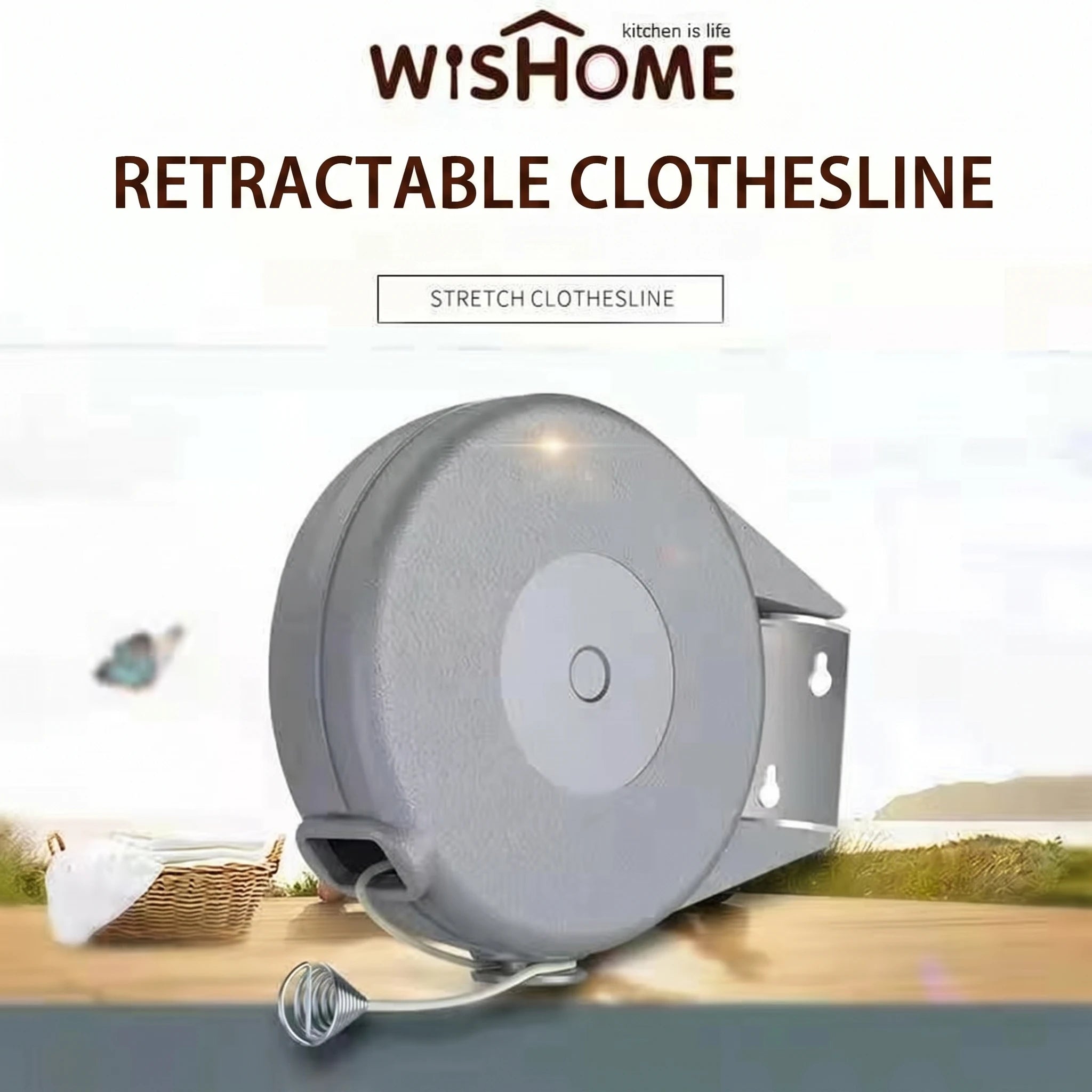 Best Selling Retractable PVC Multifunction Heavy Duty Portable Clothesline-Indoor Outdoor Washing Line