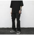 OEM  for Men Dropshipping Hip-hop Streetwear Stock Mens Black Sweat Pants