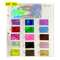 Solid Color Plain Design Metallic Mirror Reflective Laser Holographic PU Synthetic Leather Fabric for Making Shoes/Bags/Backpack