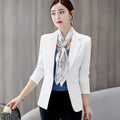 Office Ladies Professional Slim Korean Style blazer Buttons Women New Arrivals Long Sleeve Solid Petite blazer  S-3XL