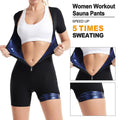 Sauna Suit for Women Sweat Vest Waist Trainer 3 in 1 Slimming Whole Body Shaper