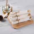 Eco-friendly Pre-Rolled Napkin Set and Bamboo Cutlery Biodegradable Compostable Cutlery Wrap for Valentine's Day Easter Parties