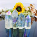 Factory Customized Aura Crystals Tower Natural Clear Quartz Crystals Home Decoration Polished Stone Model