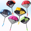 Hand Throwing Parachute Kids Outdoor Funny Toys Game Play Toys for Children Fly Parachute Sport With Mini Soldier