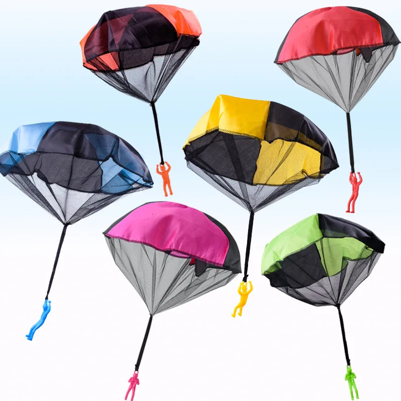 Hand Throwing Parachute Kids Outdoor Funny Toys Game Play Toys for Children Fly Parachute Sport With Mini Soldier