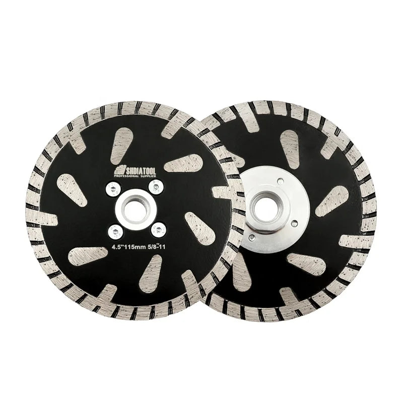 4.5in/115mm Diamond Drop Turbo Saw Blade Cutting Blade Tile Cutter Angle Grinder Polishing Disc With M14 Flange Marble Granite