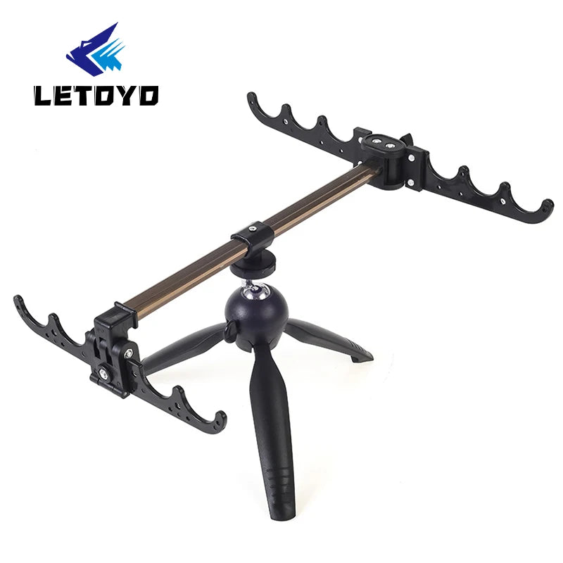 LETOYO Ice Fishing Bracket Rod Stand Winter Bracket Fishing Rod Racks Storage Display Vertical Fishing Rod Holder Rack