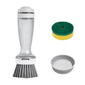 Multipurpose Plastic Kitchen Cleaning Brushes Sponge Bristles Vertical Design Easy Handle Dishwashing Liquid Soap Kitchen Tools