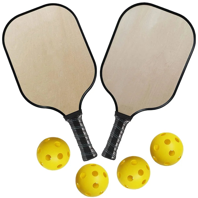 USAPA Certified Lightweight Custom Pickleball Paddle Set 18K Wood and Carbon Fiber Honeycomb Core PP Material