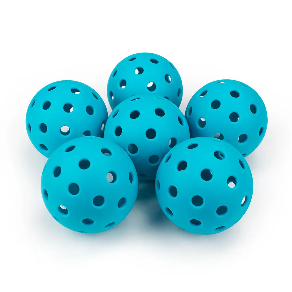 Blue 74mm Outdoor Pickleball Balls with 40 Holes High Performance Sports Equipment