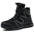 New Arrivals Air Cushion Sole Light Weight Breathable Upper Anti-smashing Metal Non Slip Work Men Steel Toe Safety Shoes