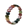 10*14MM New Natural Square Beads Strand Jewelry Purple Amethyst Rose Quartz Rectangle Opal Beads Bracelets Bangle for Women Men