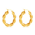 Wholesale Luxury Gold-Plated Stainless Steel Huggie Earrings Classic Wedding Party Engagement Anniversary Gift for Women