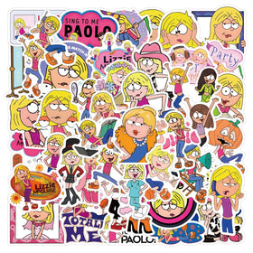 55PCS USA TV Movie Comedy Whats Lizzie Thinking Graffiti Decals Lizzie McGuire Sticker