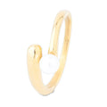 Tarnish Free Stainless Steel Gold Plated Pearl Cluster Rings Trendy Women's Jewelry