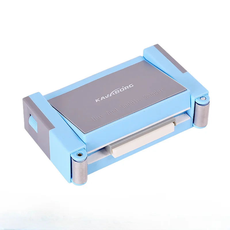 100x55x25mm Guitar Saddle and Nut Sander Polishing Abrasive Kit Blue Guitar Repair Tool