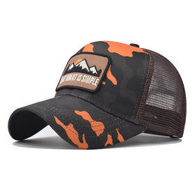 Mountain Animal Net Mesh Cap Men's Women's Hats Street Dance Personality Color Embroidered Baseball Trucker Hat Cap