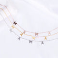 Fashion Chic Stainless Steel 18k Gold Plated MAMA Letter Pendant Charm Necklace for Women Necklaces Jewelry