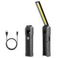 Portable Rotate Waterproof Multi 360 Lumen Usb Rechargeable Led Emergency Magnet Work Light Flashlight with COB