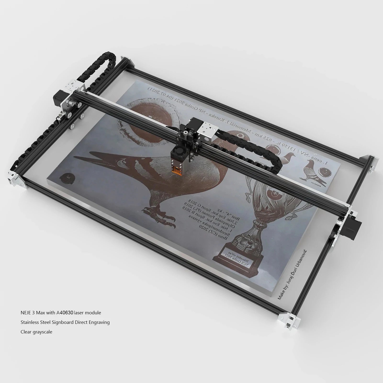 Newest OEM NEJE MAX 5C A40630 50w Engrave Cutting CNC Wood Routers DIY Laser Engraving Kesim Makinesi
