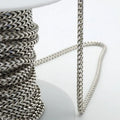 Fox Tail Semi Finished Chain Roll Wholesale Sterling Silver 925 Byzantine Chain for Man