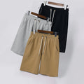 PRINTFUN 2021 Summer Fashion Casual Drawstring Breathable Cotton Sweat Shorts Men Baggy Basic Shorts