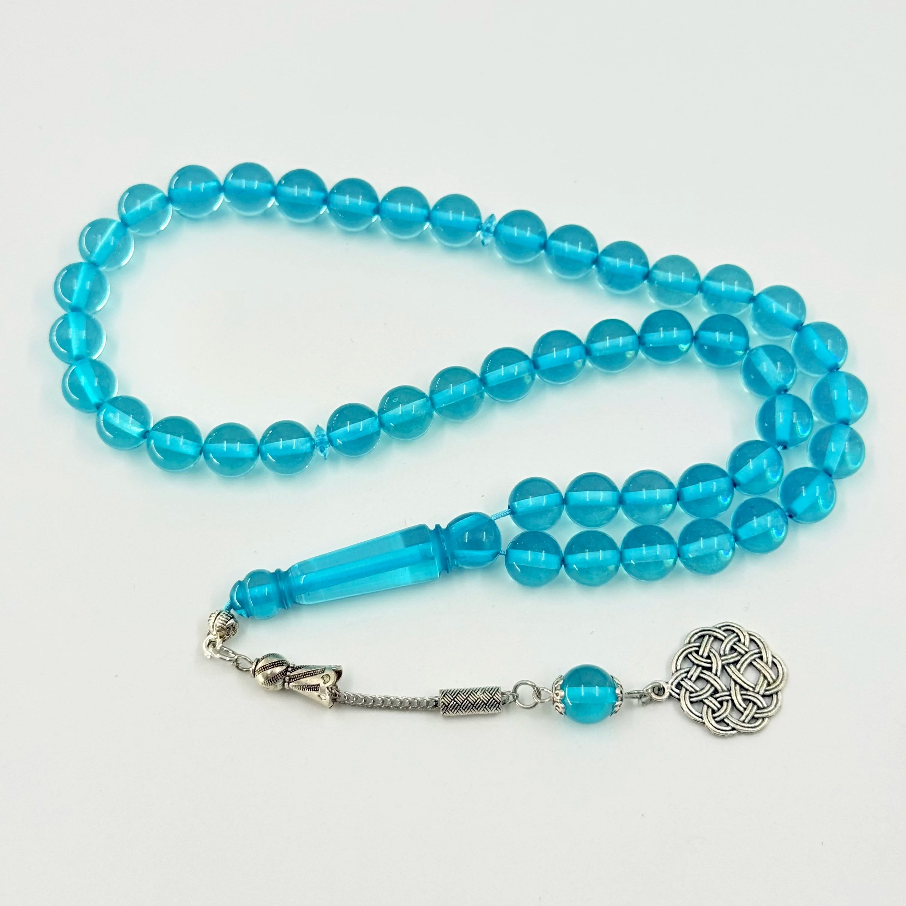 Islamic Prayer Beads Tisbiha Imam 10mm Bracelet 45 Pieces Misbahah Swimming Pool Praising Him Kaaba Muslim Rosary