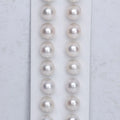 Round 7-8mm White Half Drilled Real Loose Wholesale Freshwater Pearls Raw Cultured Real Freshwater Pearl for Make Jewelry