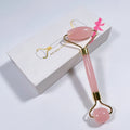 Huiying Hot Selling Jade Stone Facial Anti Aging Natural Rose Quartz Jade Gem Roller For Face