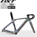 BXT New Road Frame Carbon Fiber T800 2024 Fully Hidden Cable Di2 Disc Brake T47 Lightweight With Handlebar Road Bicycle Frames