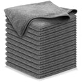 Professional 300gsm Black Microfiber Towels Scratch & Lint Free Absorbent & Sustainable Car Wash Kitchen Cleaning Auto Detailing