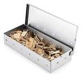 8 Inch Stainless Steel Smoker Box for Home Kitchen Outdoor BBQ Gas Grill Accessory Opening Closing Mechanism for Smoking Sawdust