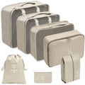 Custom 8 Set Compression Packing Cubes for Travel Storage Luggage Packing Packing Cube with Laundry Shoe Clothing Underwear Bags