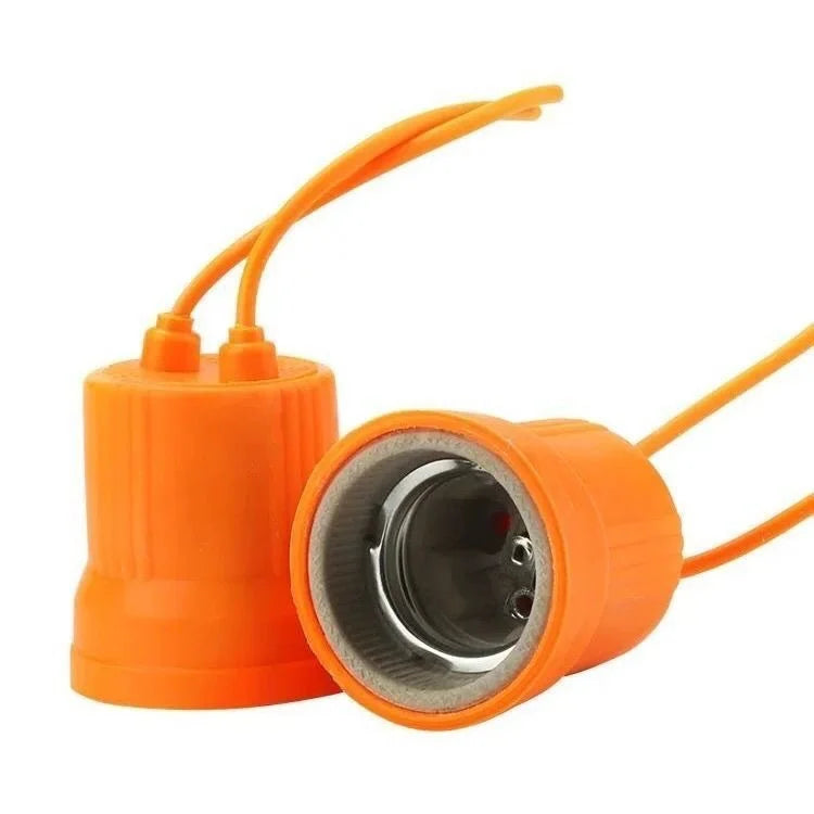 E27 80 Plastic Ceiling Lamp Holder Socket Adapter Cheap Round Plastic E27 Lamp Holder Socket