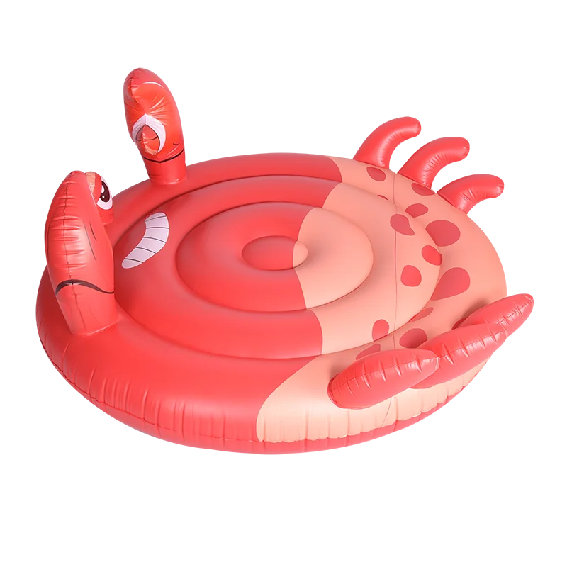 B03 F Custom PVC Pool Float Crab Water Sports Equipment Mattress Inflatable Toys Kids Beach Floats Floatie Inflatable Animal