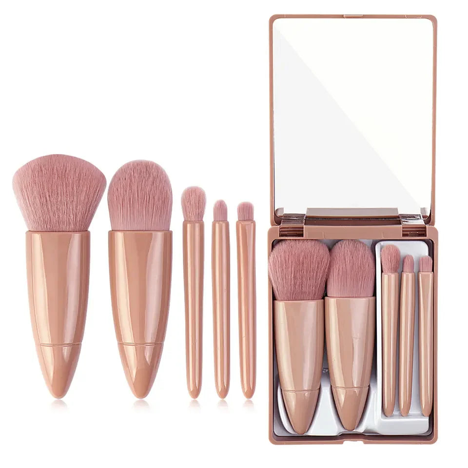 High Quality Pink Makeup Brush Set with Case Real Technique for Concealer and Shaving Private Label