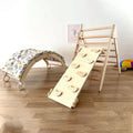 Montessori Wooden Pickler Triangle Set Toddler Climbing Gym Equipment Children Indoor Playground Piklers Triangle Structure