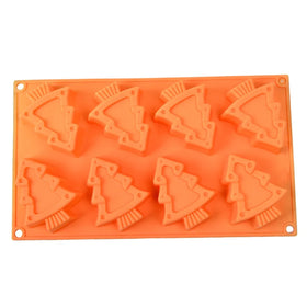 HY Christmas Holiday Tree Mold Silicone Chocolate Soap Candle Cake Jello Making Mould