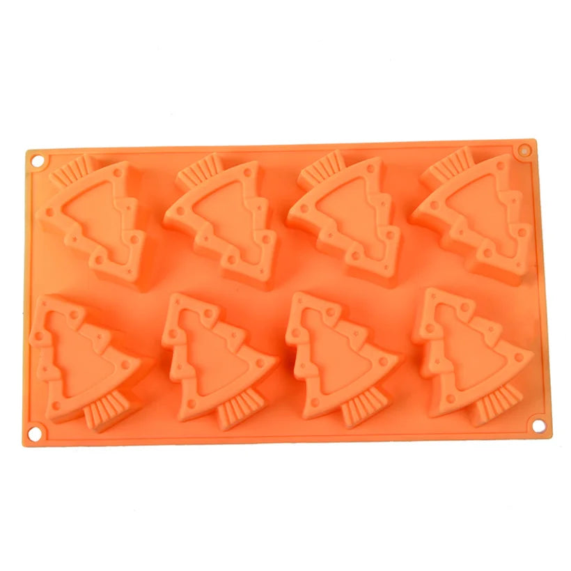 HY Christmas Holiday Tree Mold Silicone Chocolate Soap Candle Cake Jello Making Mould