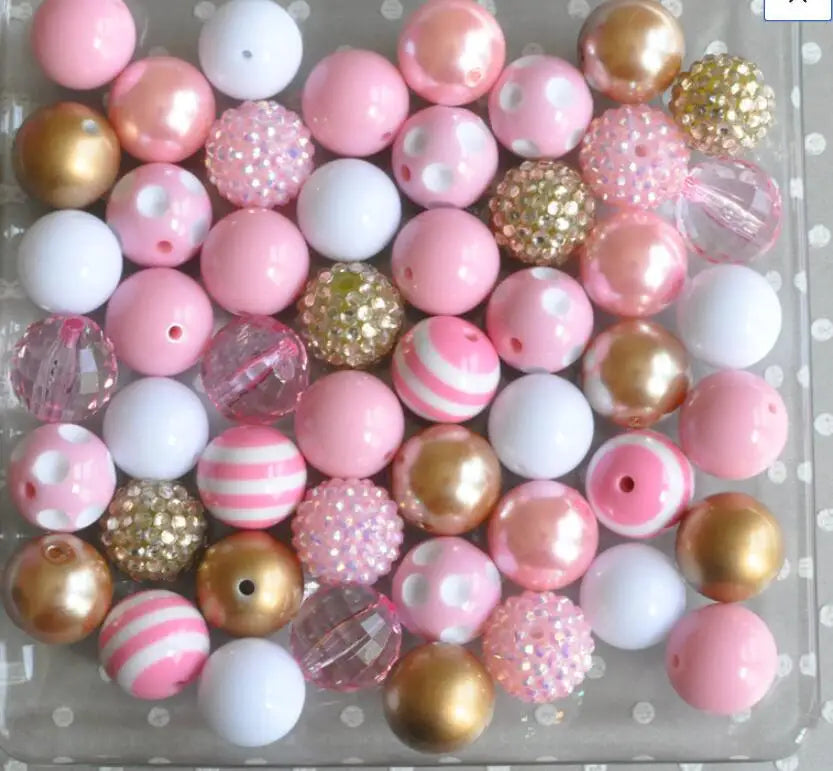 Hot Sales 20mm Mixed Color Round Acrylic Beads for Pens Wholesale Large Hole Beads for Pen Making CJ Crystal Brand China Origin