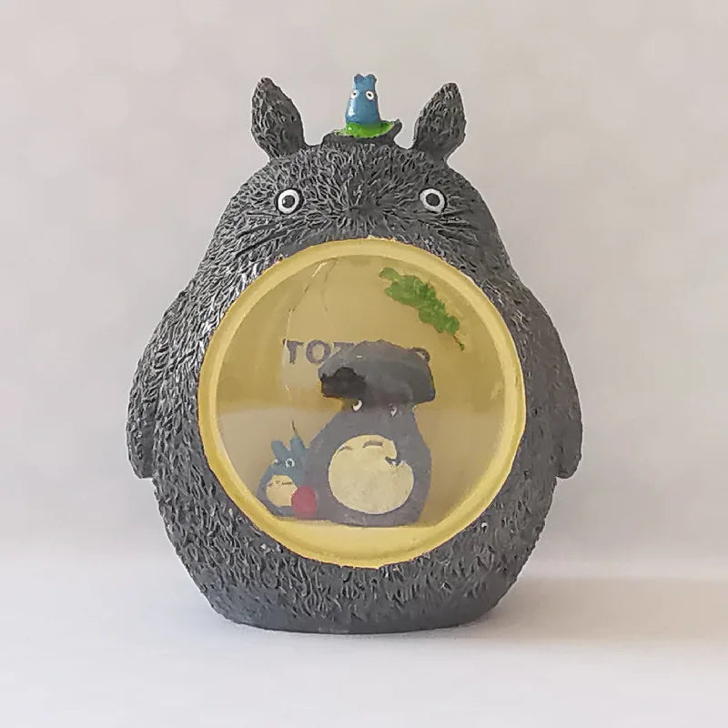 Bedroom Living Room Cartoon Decoration Bedside Table Led Night Light Small Totoro Lamp with Umbrella