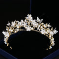 Handmade Jewelry European and American Style Rhinestone Baroque Bride Crown Tiaras Custom Hair Crown for Girls