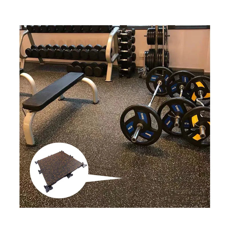 15Mm- 50Mm Thick Home Fitness Rubber Flooring Mat Gym Rubber Floor Mat Tiles