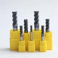 High Quality Hrc60 Carbide 4 Flute Flat Milling Cutter End Mill Tungsten Steel Milling Cutter