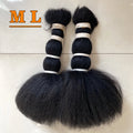 2026 Animal Hair Yak Tail Hair in Natural Black Color 16''-18''